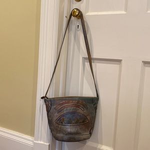 Jane Yoo hand painted bucket bag. Very unique. Only used once or twice.